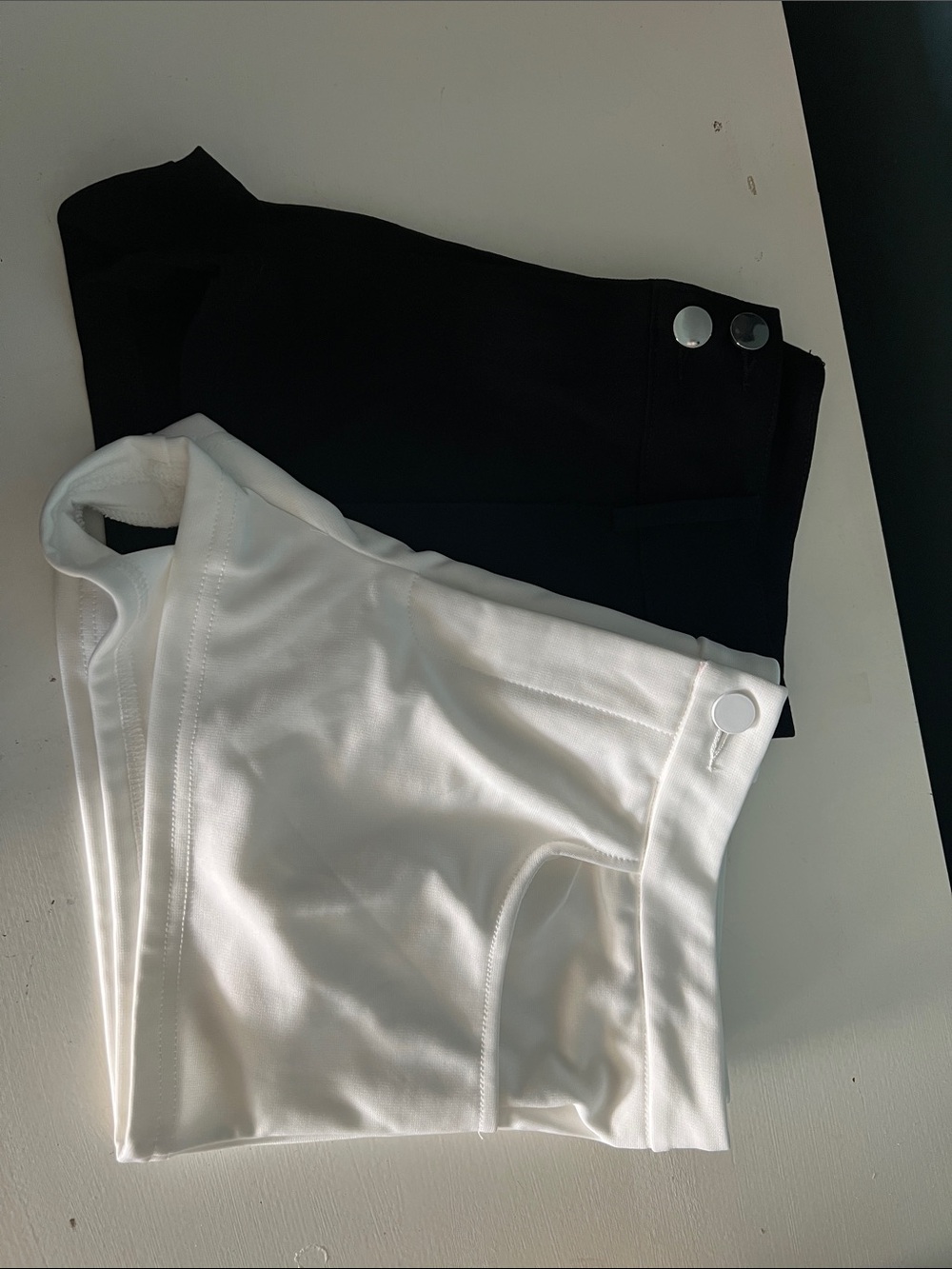 SHEIN Two-Pack Shorts in White and Black
